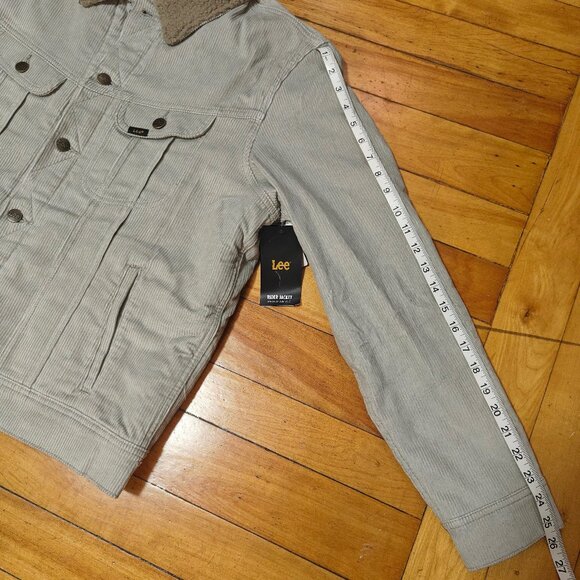 Lee gray corduroy sherpa lined rider jacket NWT - Picture 6 of 13
